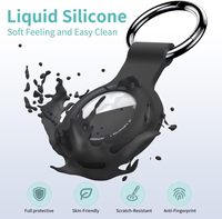 Porte-clés AirTag design sportif, étui de protection en silicone étanche et portable, protection GPS 360°, porte-carte pour localisateur d'objets