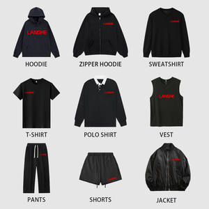 هوديز مخصصة بتصميم عتيق ممزق وفضفاض مع تطريز وغسيل حمضي وتأثير باهت من الشمس وسحاب أمامي - Product Image 4