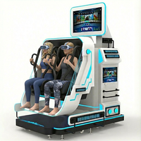 Simulateur de vol VR à rotation 720°, jeux de réalité virtuelle à monnayeur, chaise rotative à 360°, lunettes Deepoon E3, parc d'attractions