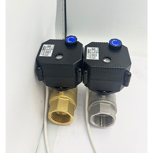 Vanne à boisseau sphérique motorisée 2 voies IP67 avec commande manuelle Flomarvel FH-MO NSF61 ROHS CE 12V 24V Laiton Acier inoxydable 304 PVC DN15 <span class=keywords><strong>DN20</strong></span> - Product Image 1