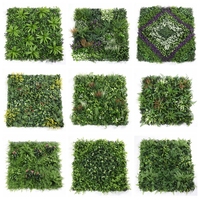 Mur végétal artificiel en PVC 100x100cm résistant aux UV et écologique, décoration murale en plastique, fausse herbe, paysage persan