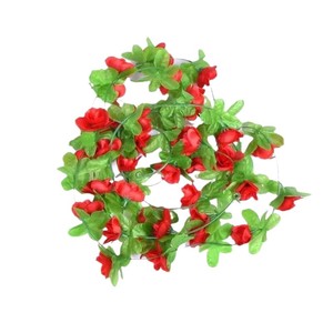 Guirlandes de roses artificielles Weining, 42 fleurs en soie, longue durée, décoration de mariage et de maison - Product Image 2