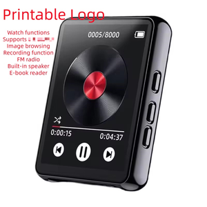 เครื่องเล่น MP3 หน้าจอสัมผัสขนาด 2.4 นิ้ว BT เครื่องเล่นเพลงพกพาไร้สาย รองรับการ์ด TF วิทยุ FM สำหรับนักเรียนใช้เดินทาง - Product Image 5