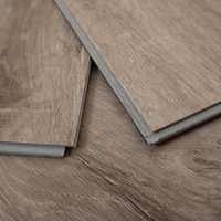 Revêtement de Sol Spc à Clipser en Chlorure de Polyvinyle Étanche Aspect Bois 4mm 5mm 6mm, Planche Vinyle de Luxe avec IXPE