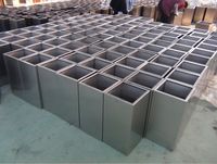 Pots de fleurs en acier inoxydable de conception moderne pour la décoration de la maison ou du jardin Plantes décoratives intérieures et extérieures