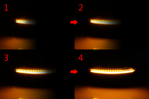 Clignotant LED dynamique séquentiel pour VW <span class=keywords><strong>Polo</strong></span> 5 6R 2009-2017, indicateur de rétroviseur amélioré pour VW up 09/2016 et plus - Product Image 6