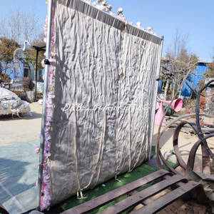 Chất Lượng Cao Lụa Nhân Tạo Màu Hồng Hoa Hồng Hoa Tường Phục Sinh Đám Cưới Nền Trang Trí Nhà Máy Bán Buôn - Product Image 5