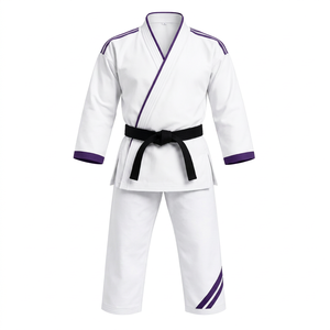 Uniforme de karaté professionnel Dojo 100% coton Tissu haute densité durable Points renforcés Broderie personnalisée - Product Image 1