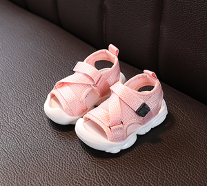 Chaussures de bébé de dessin animé, sandales d'été unisexes pour bébés et enfants, chaussures de plage pour filles de couleur unie, chaussures de plage pour bébés à semelle souple - Product Image 3