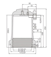 12kv intérieur haute tension résine époxy coin isolateur boîte de contact douille bec isolateur pour appareillage