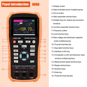 เครื่องวัดแบบมือถือ 4080 ปรับช่วงอัตโนมัติ พร้อมพอร์ตมินิยูเอสบี 0.3/0.6vrms ปรับได้ - Product Image 3