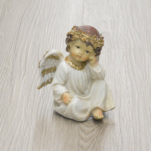 INUNION fabbrica all'ingrosso per la casa decorazione da tavolo in resina artigianato scultura ornamento angelo Satue bella resina angelo carino - Product Image 4