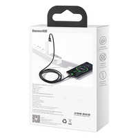 Câble de charge rapide USB vers Type-C Baseus 66W, série supérieure, haute puissance, 1m 2m, noir et blanc disponibles, 100% original