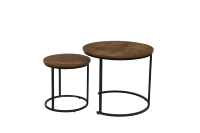 Table basse gigogne pour salon, table d'appoint ronde, table d'appoint de canapé, disponible en plusieurs tailles