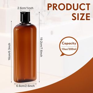 Emballage cosmétique très vendu, flacon en plastique PET transparent de 100 ml, 150 ml, 250 ml, 300 ml, 500 ml avec bouchon à disque en aluminium - Product Image 2