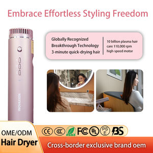 Sèche-cheveux professionnel mains libres 1200W compact et pliable à moteur AC ionique pour hôtels et usage en gros - Product Image 4