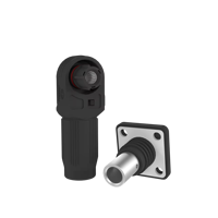 Connecteur mâle/femelle étanche IP67 en ABS/Nylon à courant élevé pour batterie de stockage d'énergie dans système de stockage d'énergie