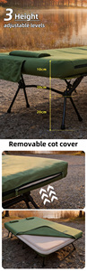Cama de Camping Inflable de Doble Capa de Tela Oxford, Altura Ajustable, con Almohada, para Uso en Exteriores y Playa - Product Image 4