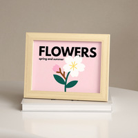 Cadre photo en bois 5x7 fait main, créatif et simple, pour décoration murale et de table, présentoir mural pour photos, vente en gros