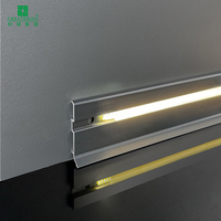 Plinthe LED architecturale minimaliste pour éclairage d'ambiance indirect