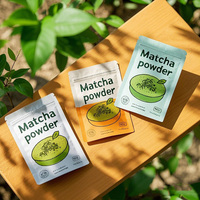 Warna dicetak disesuaikan Doypack 100G 150G Moringa bubuk kantong suplemen kemasan berdiri kantong makanan tas