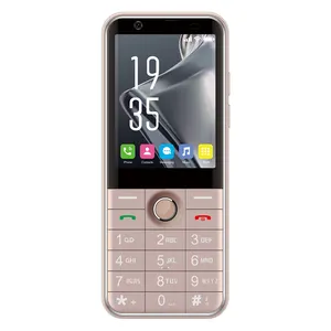 Celular Android com teclado hebraico com logotipo personalizado de cartões SIM duplos sem fio de 2,8 polegadas WIFI FM Radio 4G