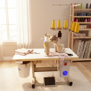 Machine à coudre industrielle à point noué RN6200E-DR pour divers tissus et collants sans couture, utilisation automatique pour la première fois - Product Image 1