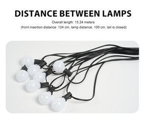 Kỳ nghỉ giáng sinh trang trí không thấm nước IP67 <span class=keywords><strong>DC</strong></span> 5V G40 bóng đèn ngoài trời trong nhà Patio yard LED <span class=keywords><strong>String</strong></span> ánh sáng - Product Image 5