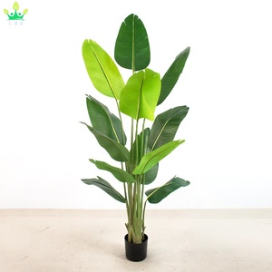Plante artificielle de <span class=keywords><strong>bananier</strong></span> et d'oiseau de paradis avec feuilles <span class=keywords><strong>en</strong></span> plastique, dans un <span class=keywords><strong>pot</strong></span> <span class=keywords><strong>en</strong></span> plastique noir, pour la décoration de sol à la maison - Product Image 5