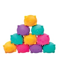Juguete Sensorial Antiestrés de Silicona Schylling Nee-Doh Teenie Cat Puppy, Pelotas para Aliviar el Estrés de 5.5cm para Adolescentes, Gran Venta