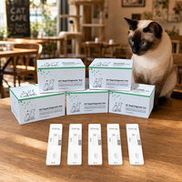 Kit de test rapide de l'antigène du coronavirus félin (FCoV) en cassette, or colloïdal, diagnostic vétérinaire pour chat, animaux de compagnie, précision de 99 %, CE