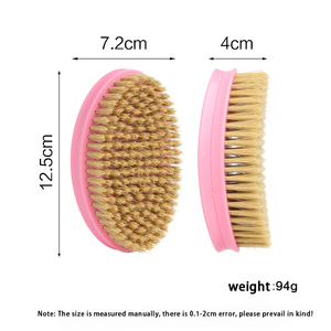 Offre Spéciale OEM Nylon Poils Massage Cheveux Peigne <span class=keywords><strong>Rose</strong></span> Femme Imitation Bois Pain Brosse - Product Image 5