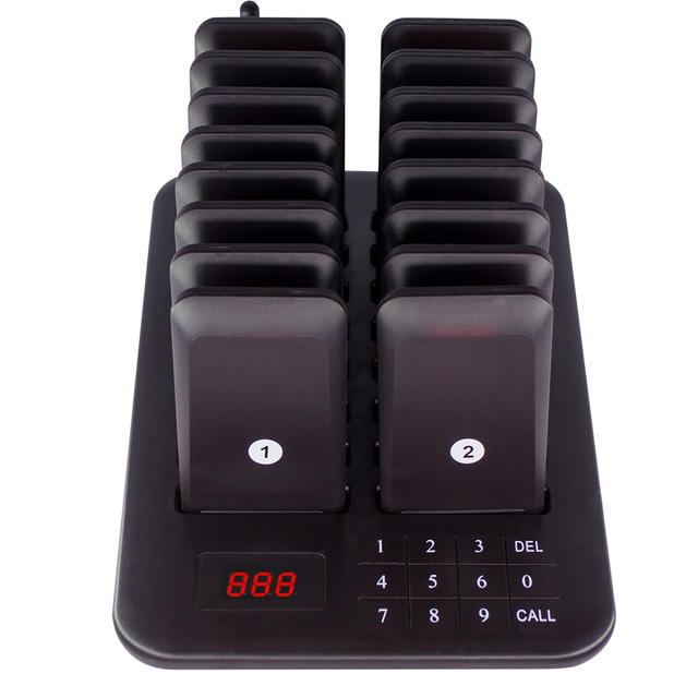 Free Logo Printing Wireless Calling Guest Customer Paging Fast Food Court Call System