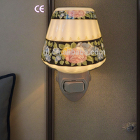 Lampe de nuit en céramique pour jardin, fleurs, prise murale, GL-TC17 ETL CE ROHS BS, décoration de salon, bonne pour la santé