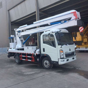 Plateforme de travail aérien télescopique montée sur camion Sinotruk HOWO de 35 mètres en Sierra Leone - Product Image 4