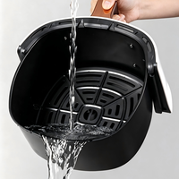 Friteuse à air tactile 8L avec 10 menus prédéfinis, 50-230 ℃   Température réglable, panier amovible, pour des repas sains sans huile