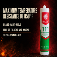Scellant en silicone résistant aux hautes températures et ignifuge pour l'isolation thermique des échappements de moteurs automobiles