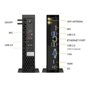 YCT en iyi masaüstü ofis bulut bilgisayar Win 10/7/xp Mini Pc 4G Ddr3 256G Ssd Mini PC I3-380M I5-560M CPU düşük adedi OEM ücretsiz logo