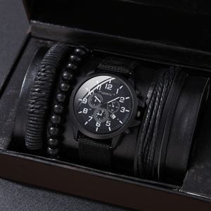 New Custom Watch Fashion <b>Men's</b> Quartz Watch Business Leisure <b>Men's</b> Watch Set <b>Men</b> <b>Bracelet</b> - Product Image 2