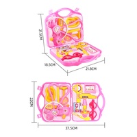 Kit de jeu de rôle de docteur pour enfants, valise médicale avec stéthoscope et seringue, ensemble éducatif de jeu de rôle pour tout-petits