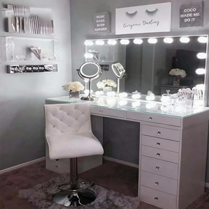 Tocadores de Maquillaje Phoenix para el Hogar Mesa Tocador con Espejo Escritorio para Set de Maquillaje Muebles de Dormitorio - Product Image 5