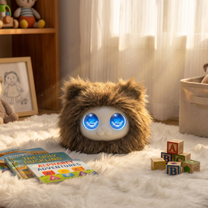 Jouet interactif pour animaux de compagnie avec intelligence artificielle Gemini ChatGPT, commande vocale, yeux LED, compagnon intelligent pour animaux de compagnie - Product Image 1