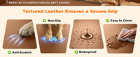 Housse de siège de voiture multifonctionnelle imperméable en PU avec maille visible pour extension de siège arrière pour chien - Vente en gros