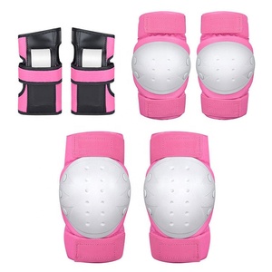 팔꿈치 및 무릎 패드가있는 성인 및 어린이를위한 6 개/세트 팔꿈치 무릎 패드 헬멧 손목 보호대 스케이트 보드 멀티 스포츠 보호 장비 - Product Image 2