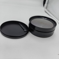 Accessoires pour fumeurs personnalisés avec logo OEM, robustes, 100 mm, 4 pouces, 4 couches, pièces détachées, moulin à herbes de grande taille pour tabac