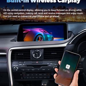 12.3" <b>Android</b> Qled SCREEN 1920*720 Carplay for Lexus Rx450h RX200t RX350 RX300 RX 450H 200t 350 300 GPS Car Video Player 256gb - Product Image 4