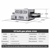 XEOLEO gaz Commercial Mini Tunnel électrique convoyeur à bande Four à pizza Machine Équipement de restaurant en acier inoxydable
