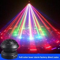 Lumière laser Storm couleur pleine, contrôlée par DMX512, pour bar, boîte de nuit, mariage, éclairage de scène et équipement de performance RGBW
