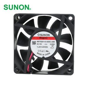 Ventilateur axial SUNON ME70201V3-000C-A99 électrique OEM/ODM 70x70x20mm 12VDC 77mA 0.93W 2600RPM 23.5CFM à roulement à billes pour armoire et onduleur - Product Image 1