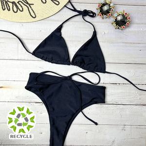 Nuovo personalizzato vendita calda donna <span class=keywords><strong>Sexy</strong></span> brasiliano 2 pezzi riciclo Bikini costume da bagno costume da bagno fitness costumi da bagno - Product Image 1